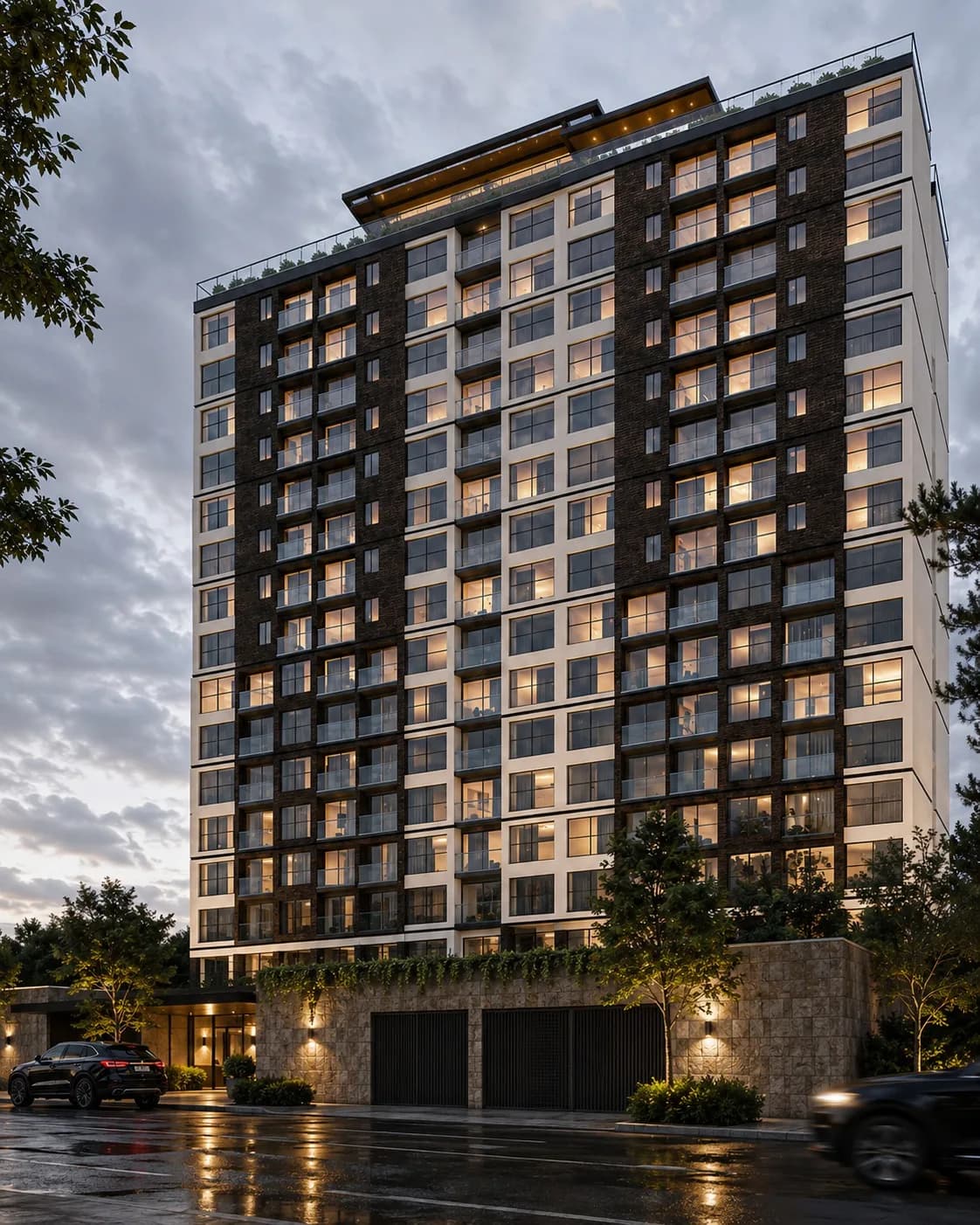 Apartamento de 1 habitación con balcón y doce amenidades — Antari 14, zona 14